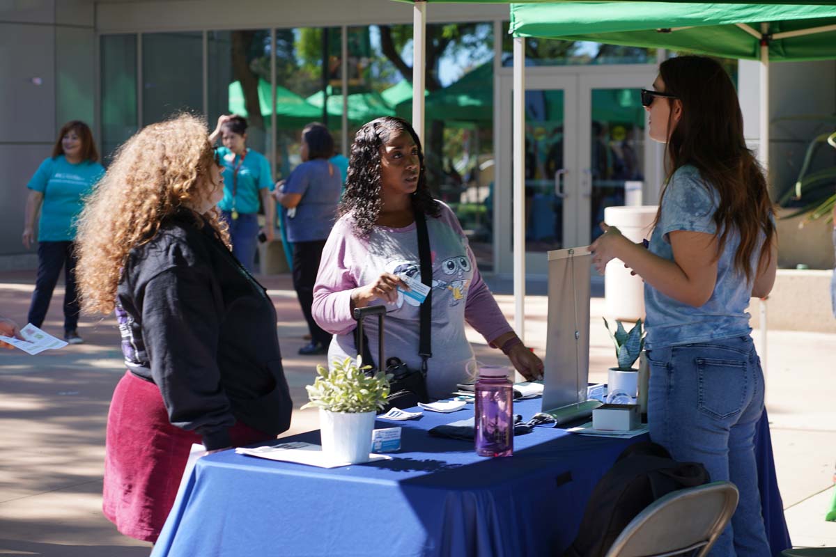 Students at CHC Accessibility and Mental Health Fair.