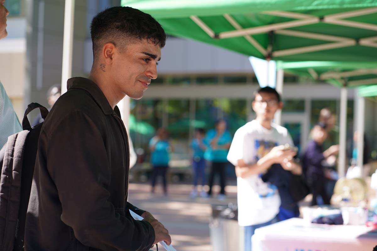 Students at CHC Accessibility and Mental Health Fair.