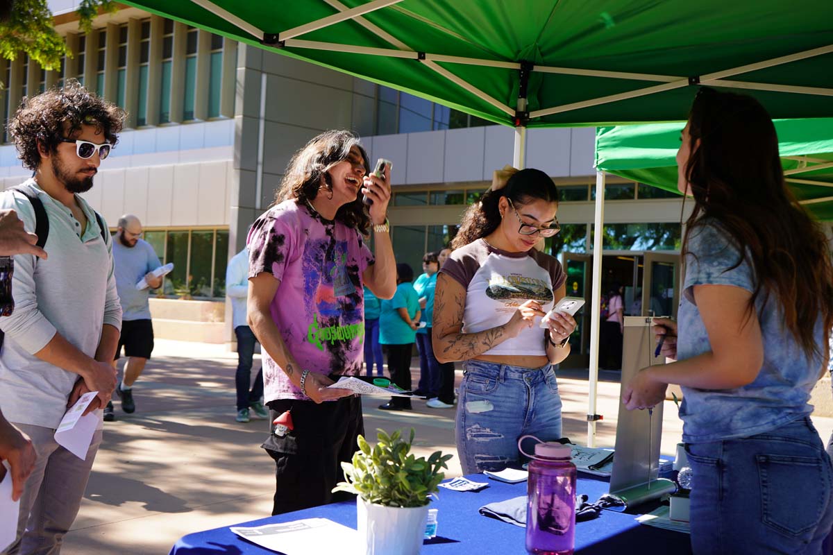 Students at CHC Accessibility and Mental Health Fair.