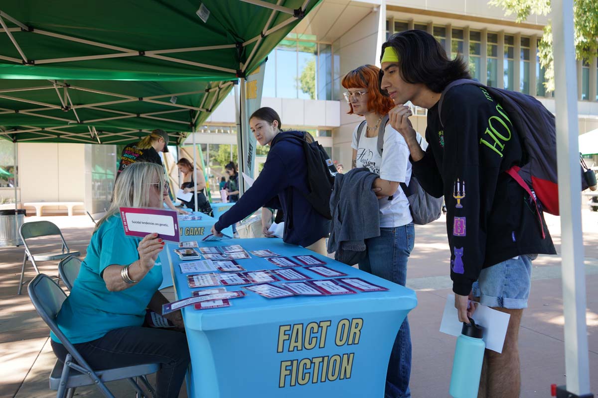 Students at CHC Accessibility and Mental Health Fair.