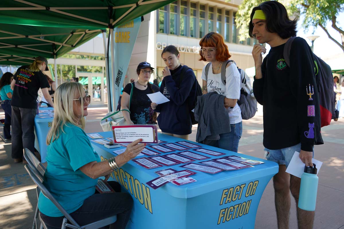 Students at CHC Accessibility and Mental Health Fair.