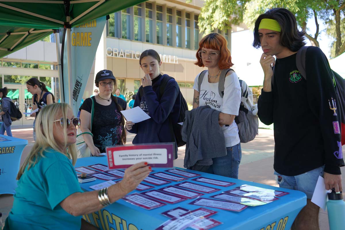 Students at CHC Accessibility and Mental Health Fair.