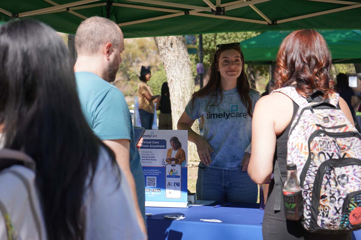 Students at CHC Accessibility and Mental Health Fair.