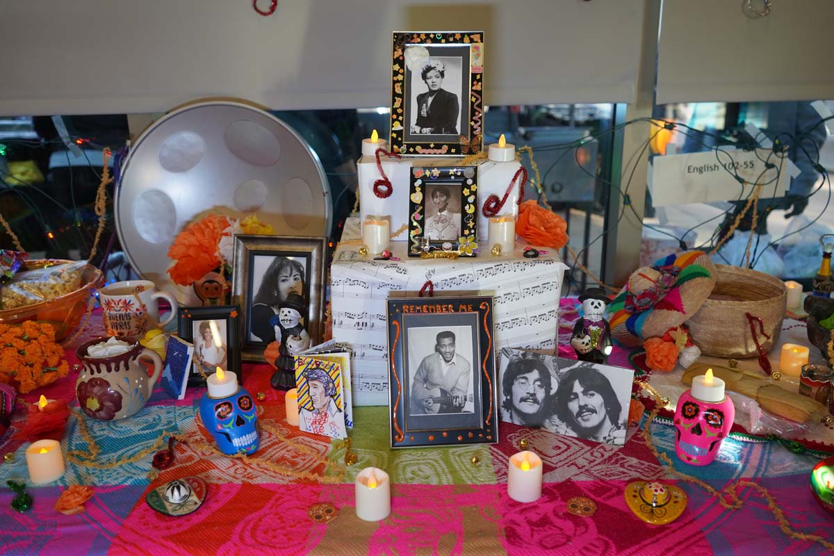 Attendee at Dia de los Muertos event at CHC.