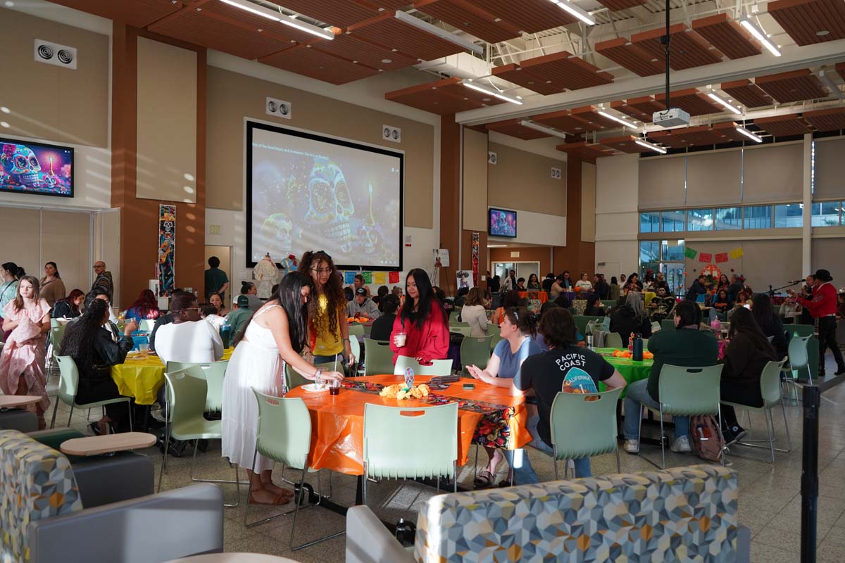 Attendee at Dia de los Muertos event at CHC.