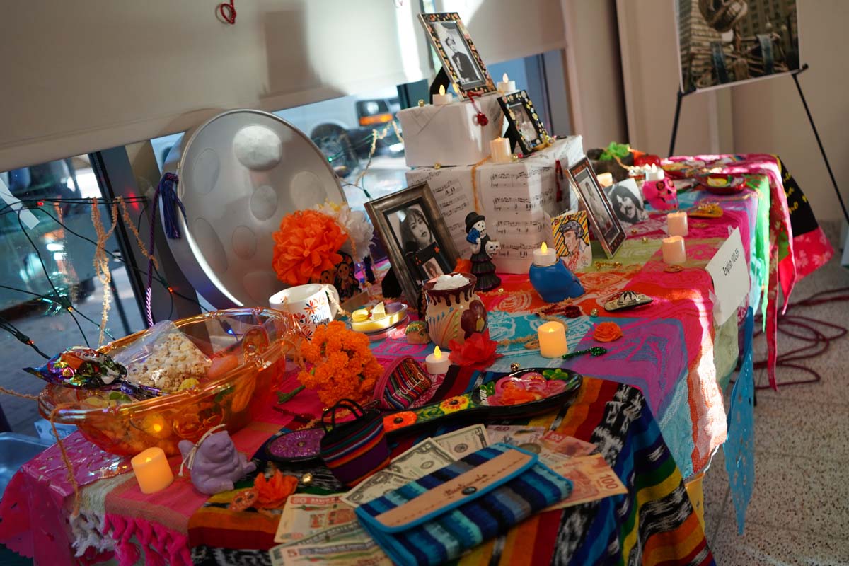 Attendee at Dia de los Muertos event at CHC.