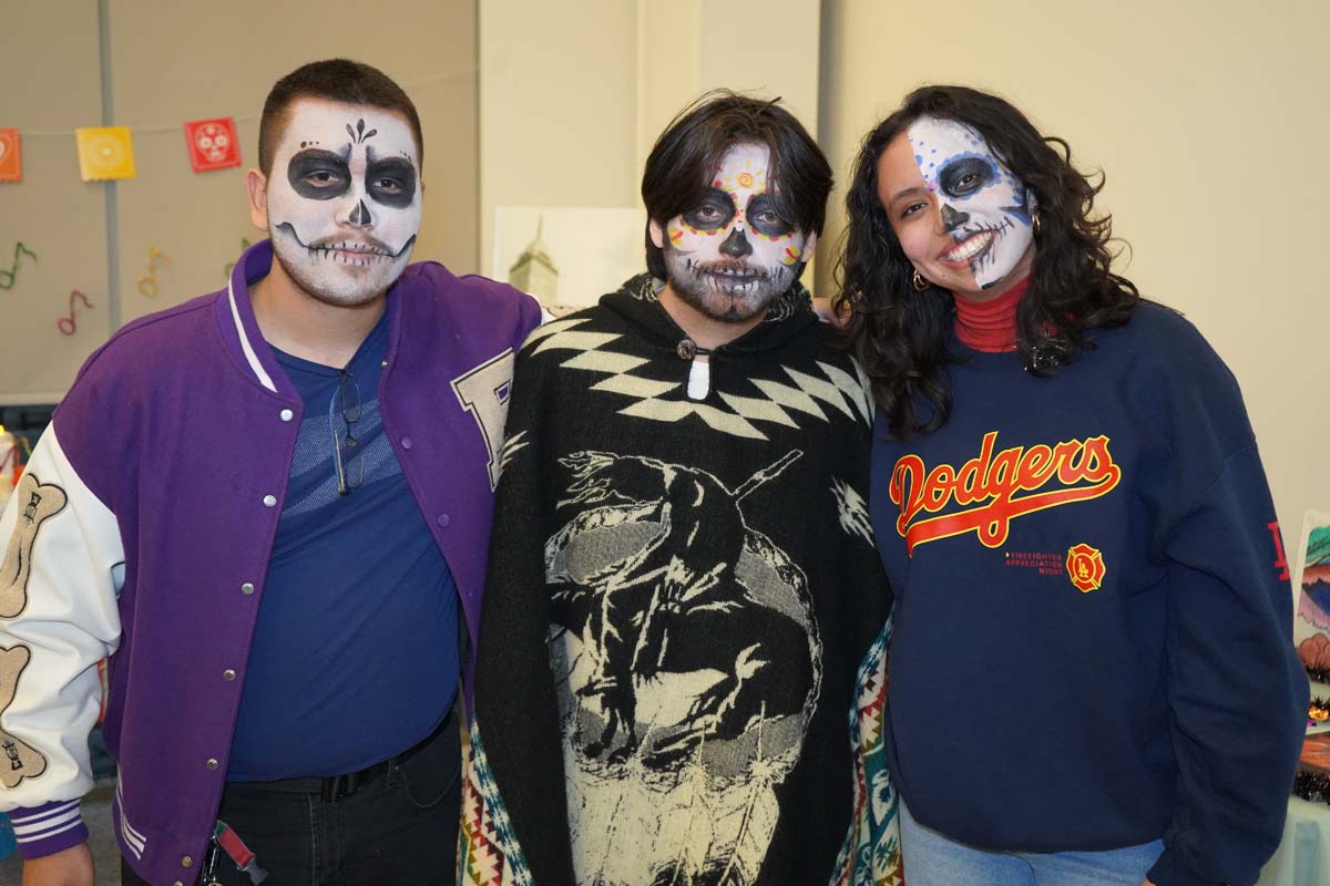 Attendee at Dia de los Muertos event at CHC.