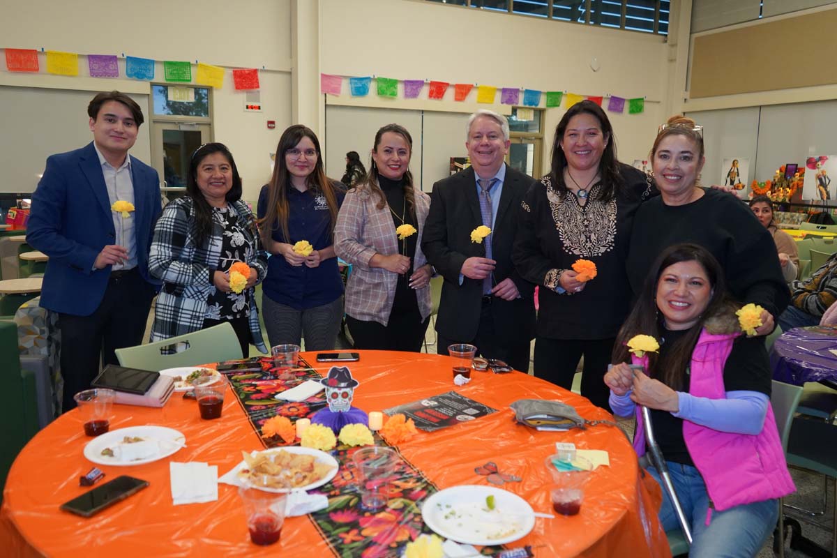 Attendee at Dia de los Muertos event at CHC.