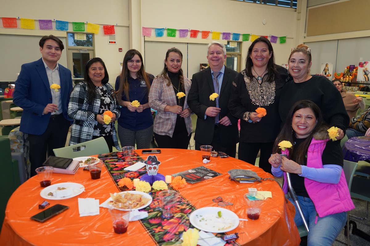 Attendee at Dia de los Muertos event at CHC.