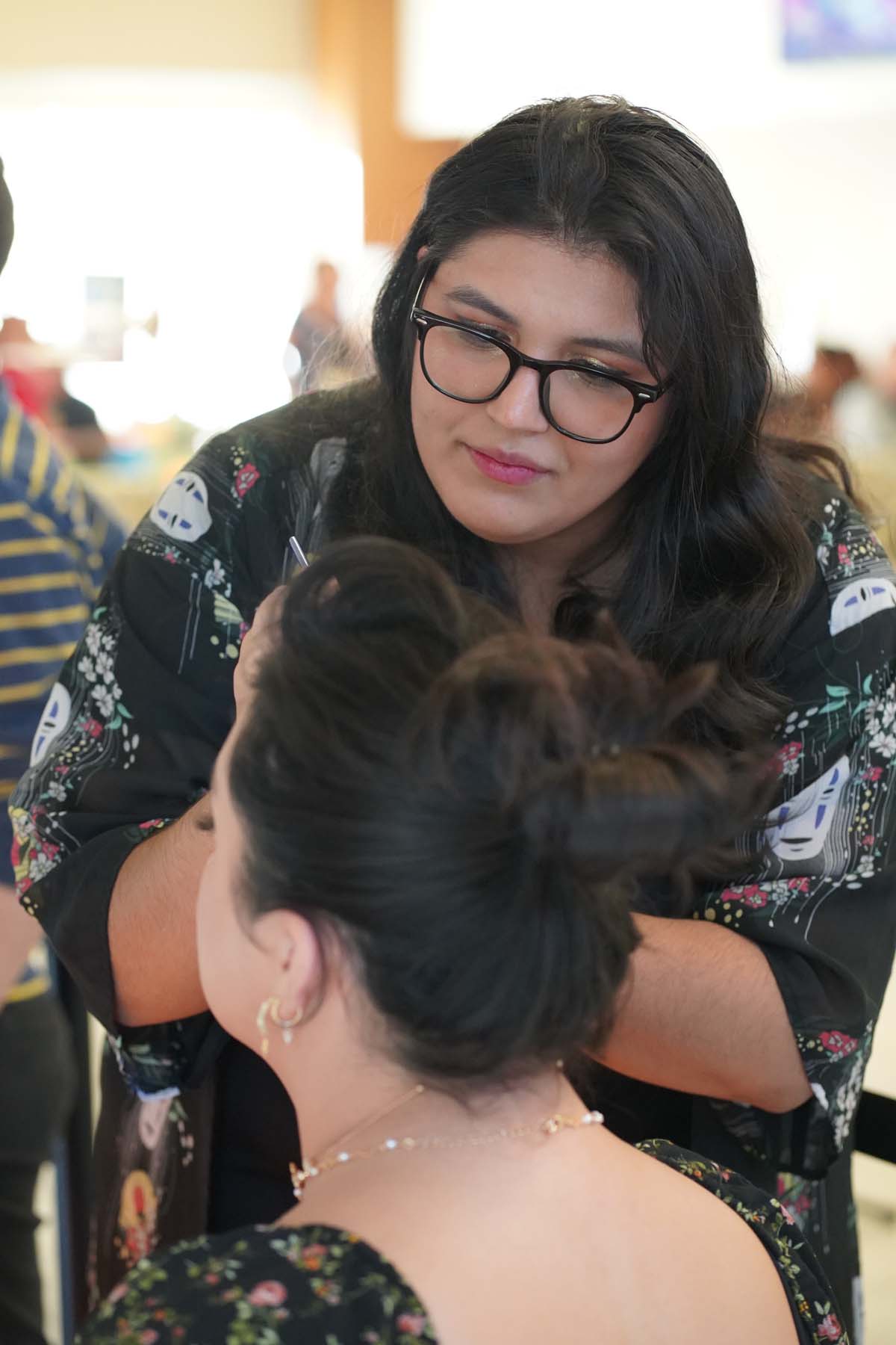 Attendee at Dia de los Muertos event at CHC.