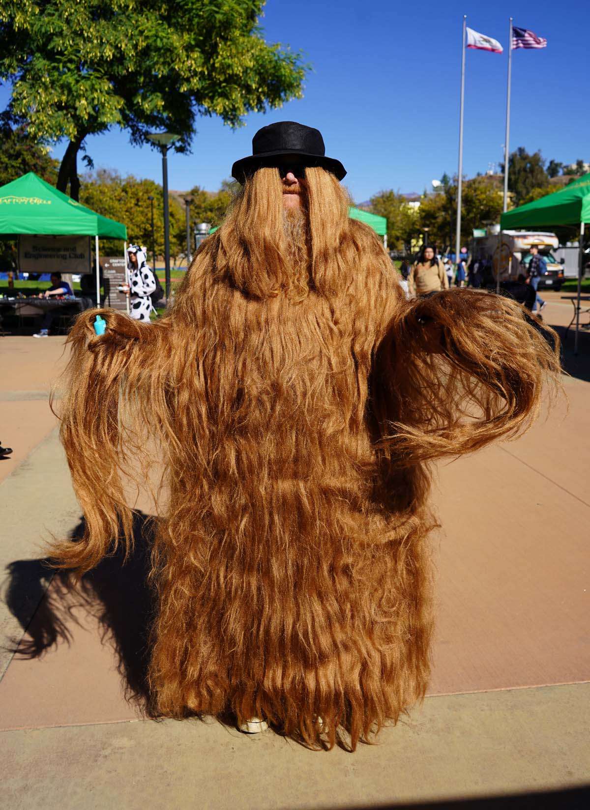 Students in costume at Halloween-themed Club Rush.