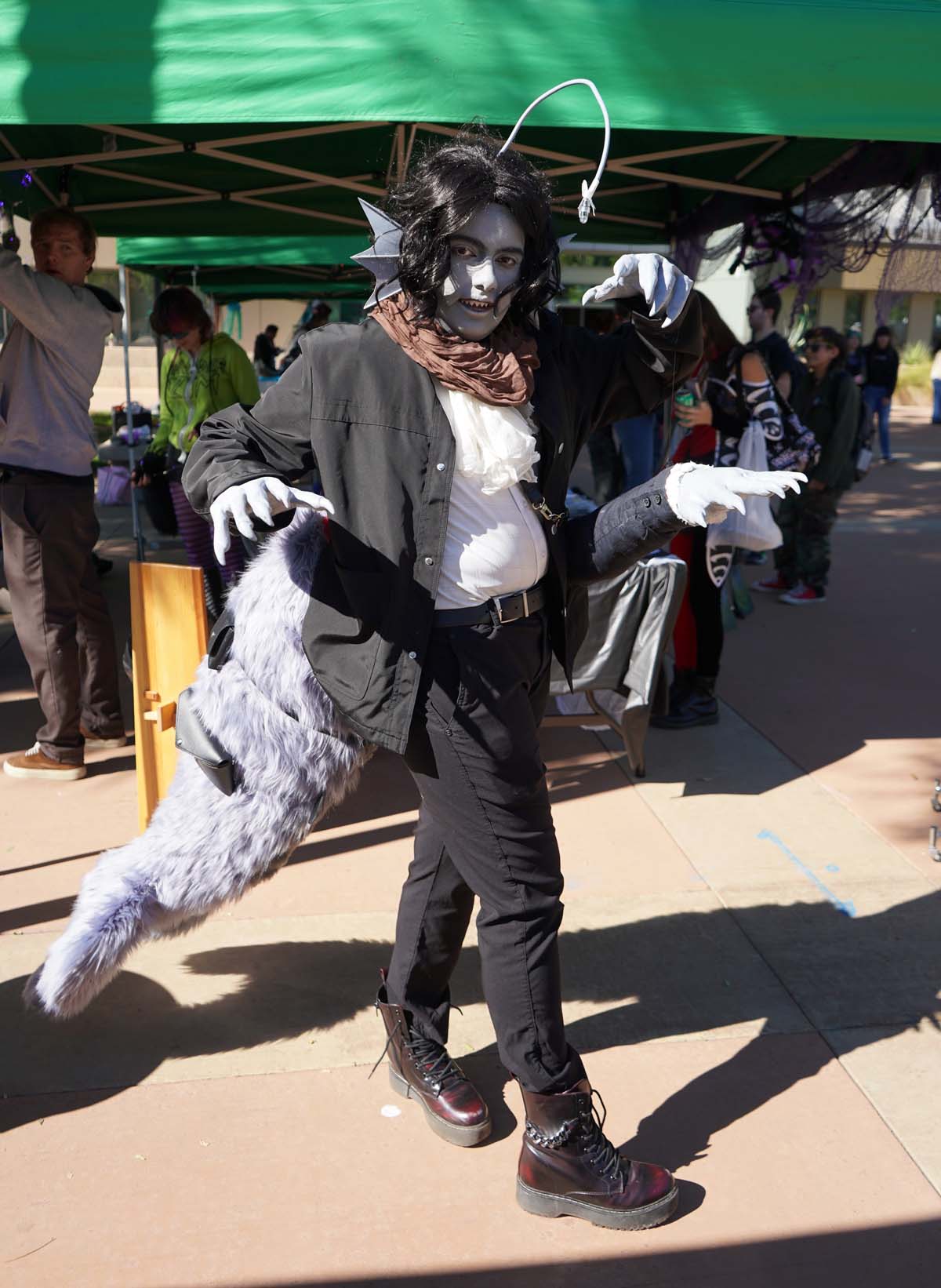 Students in costume at Halloween-themed Club Rush.