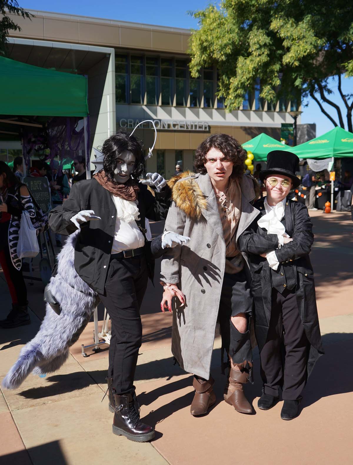 Students in costume at Halloween-themed Club Rush.