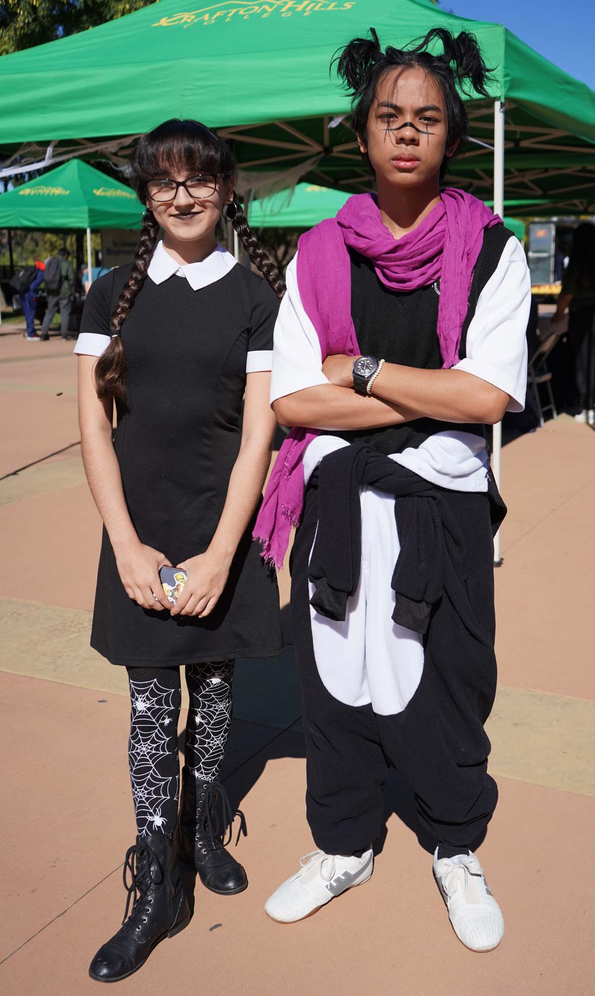 Students in costume at Halloween-themed Club Rush.