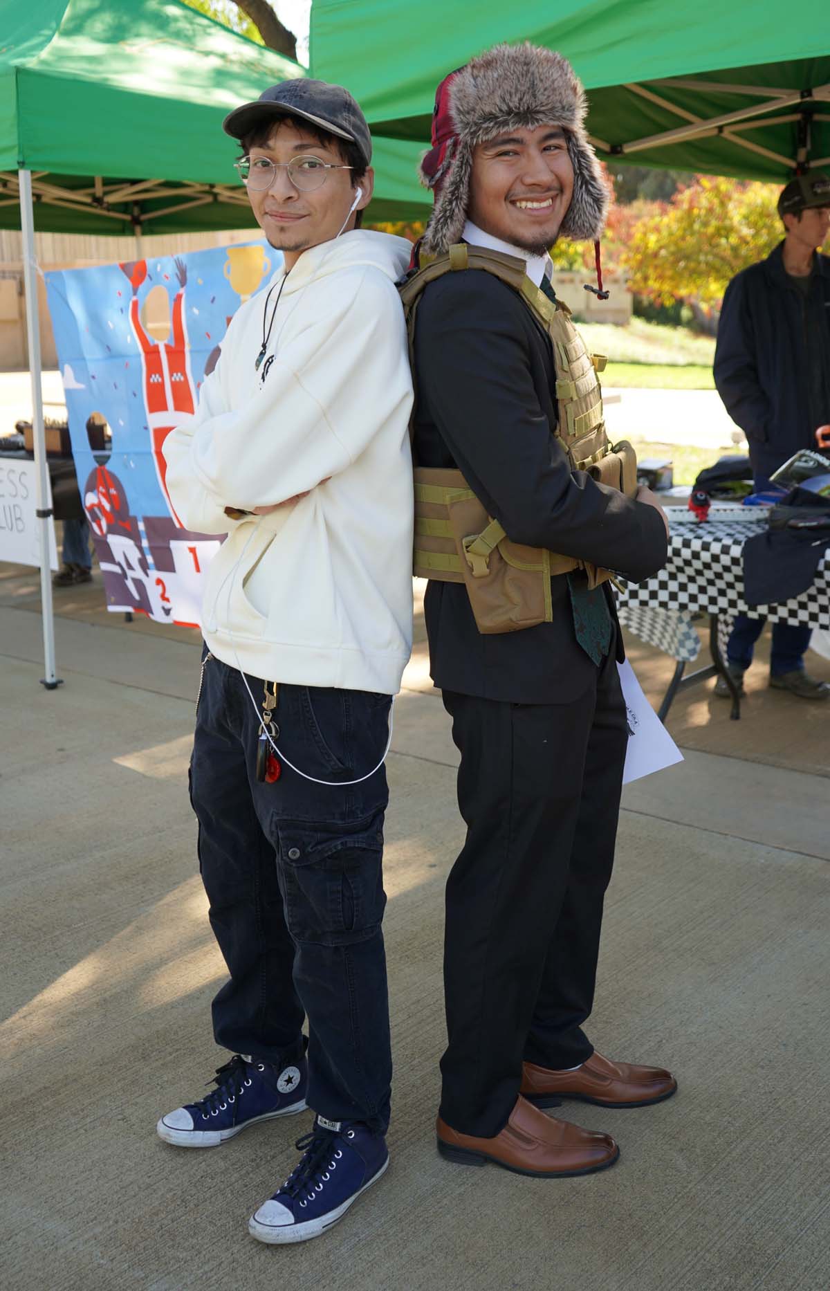 Students in costume at Halloween-themed Club Rush.