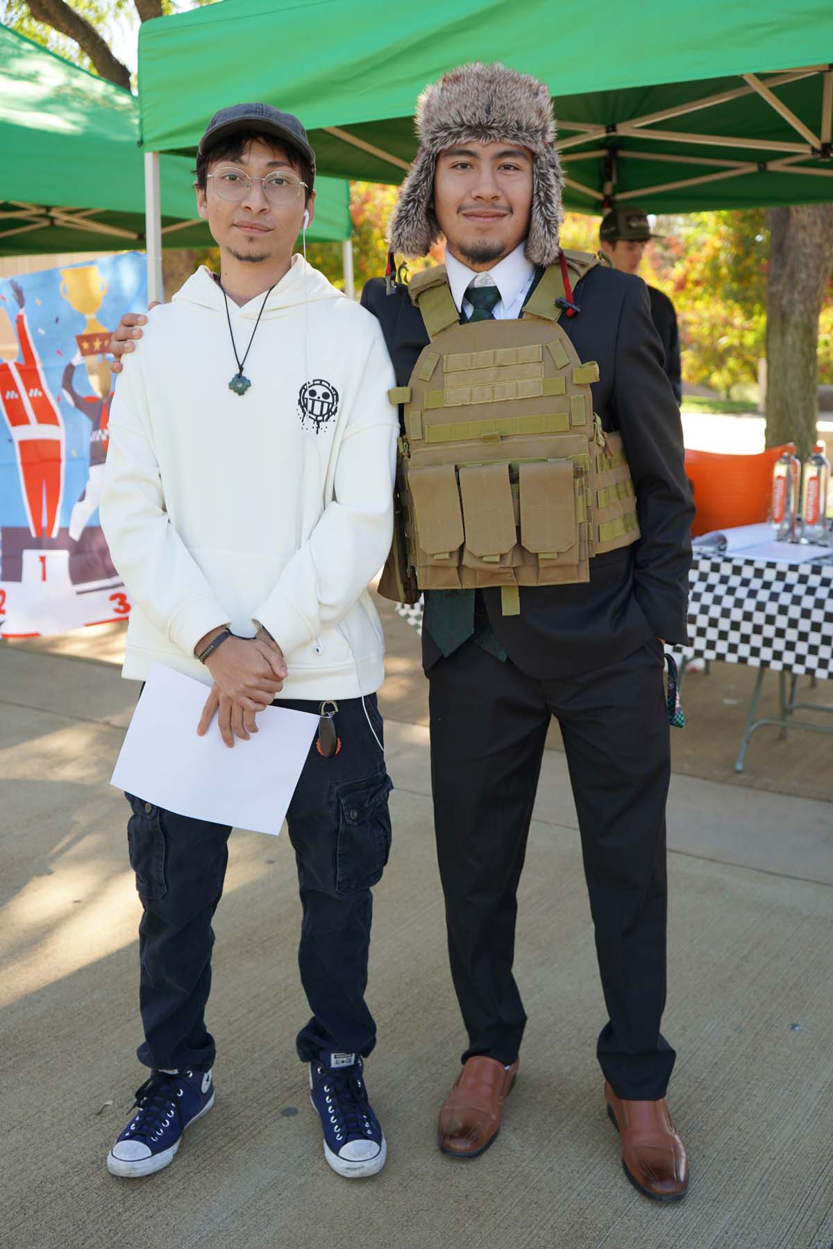 Students in costume at Halloween-themed Club Rush.