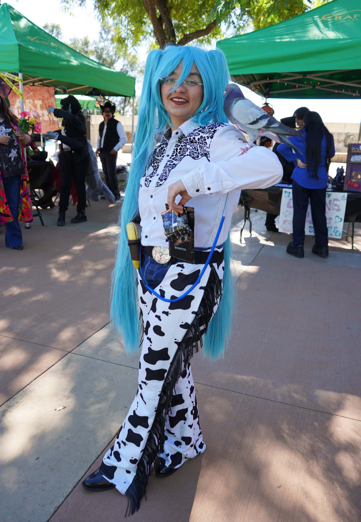 Students in costume at Halloween-themed Club Rush.