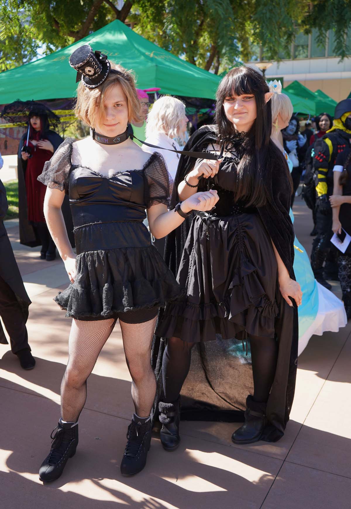 Students in costume at Halloween-themed Club Rush.