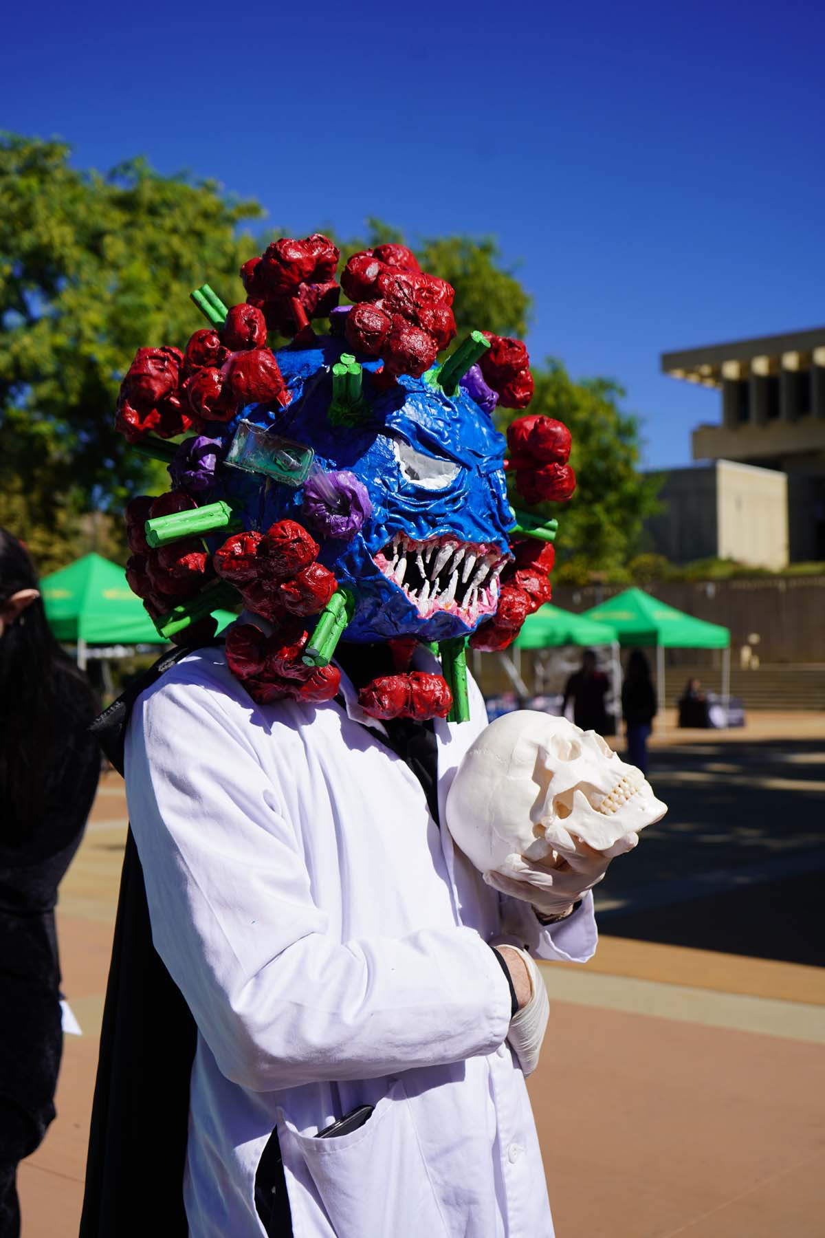 Students in costume at Halloween-themed Club Rush.