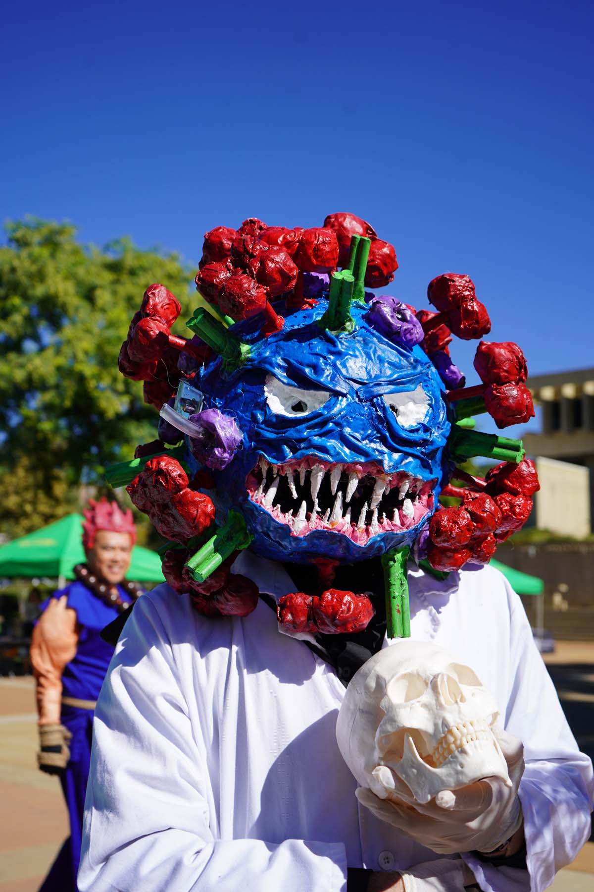 Students in costume at Halloween-themed Club Rush.