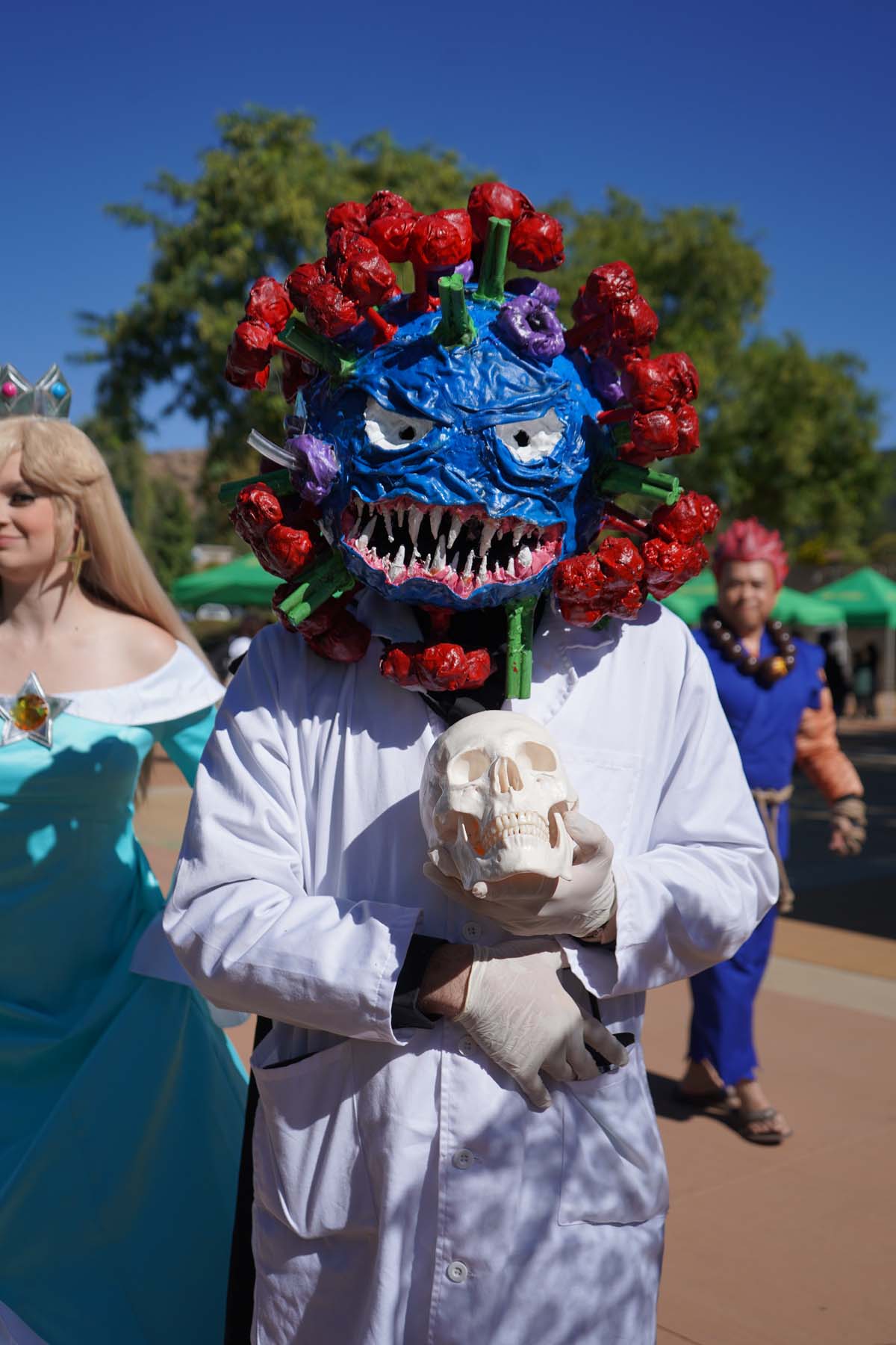 Students in costume at Halloween-themed Club Rush.