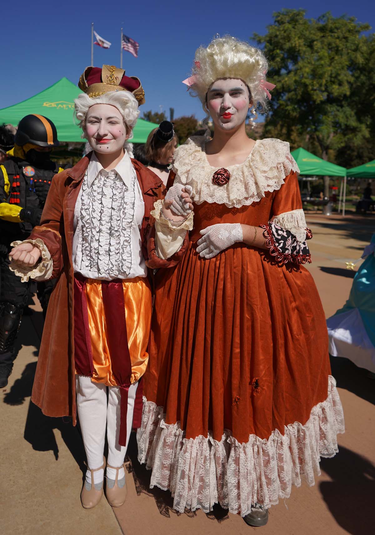 Students in costume at Halloween-themed Club Rush.