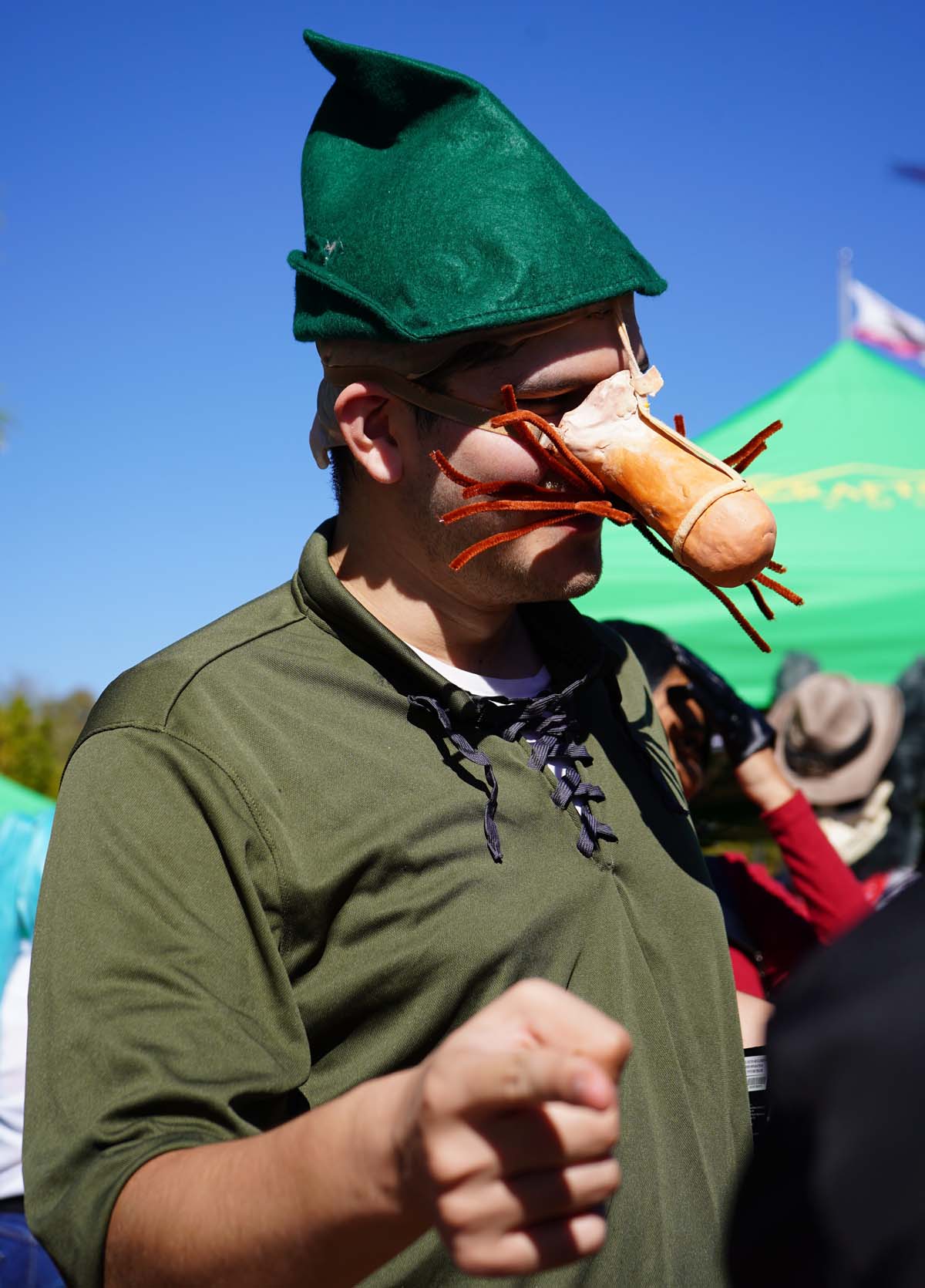 Students in costume at Halloween-themed Club Rush.