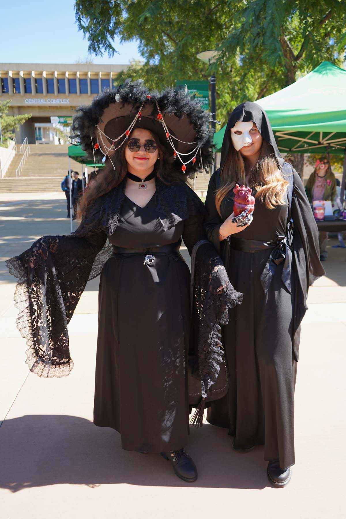 Students in costume at Halloween-themed Club Rush.