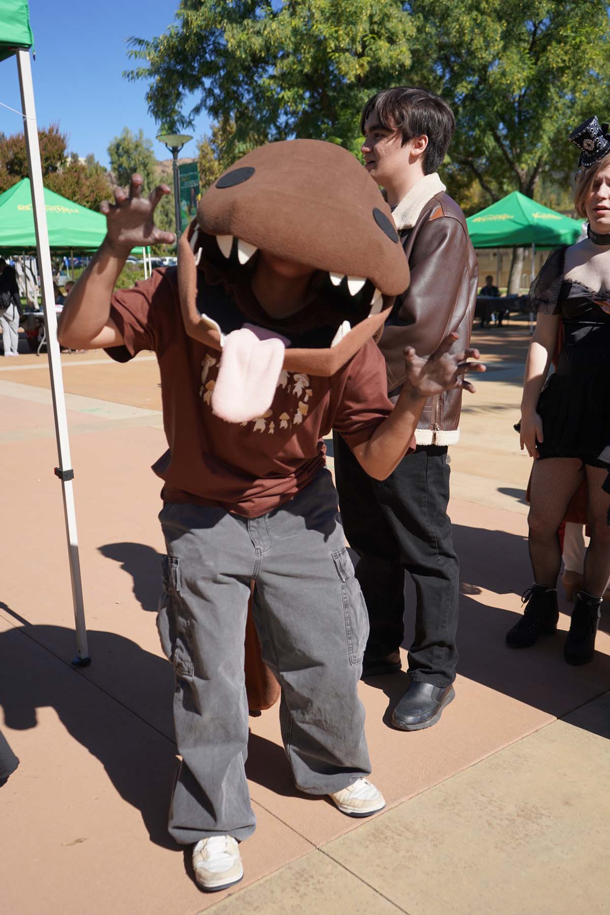 Students in costume at Halloween-themed Club Rush.