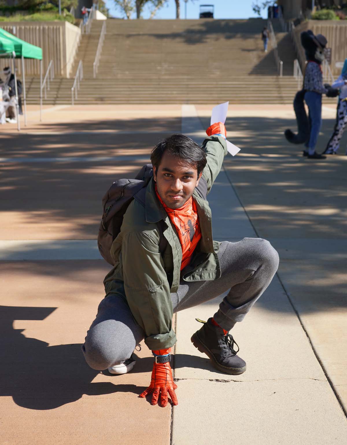 Students in costume at Halloween-themed Club Rush.