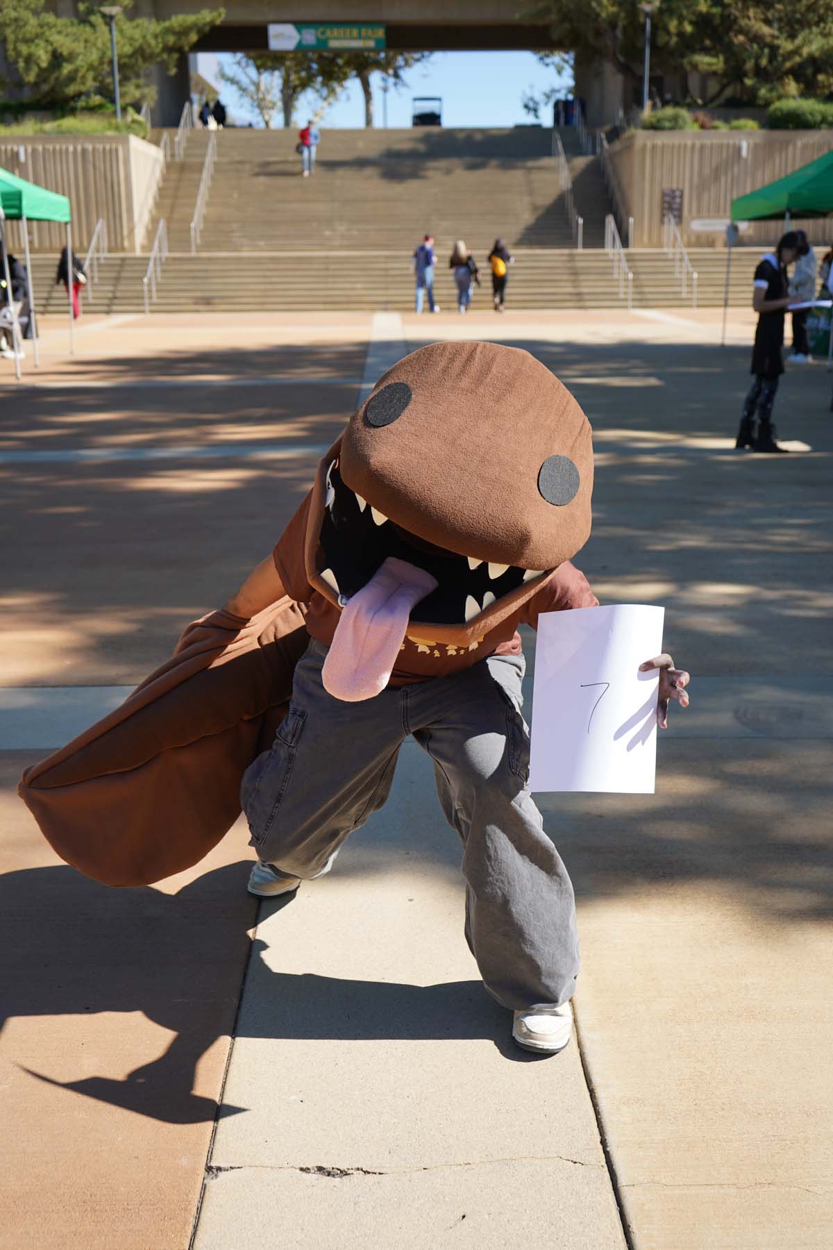 Students in costume at Halloween-themed Club Rush.