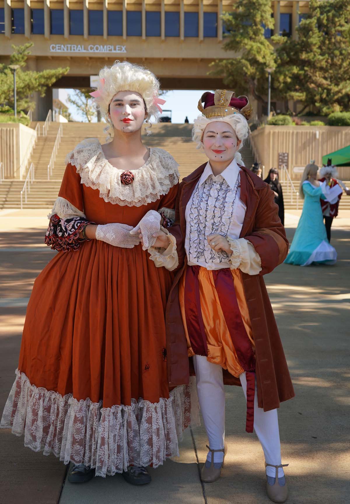 Students in costume at Halloween-themed Club Rush.