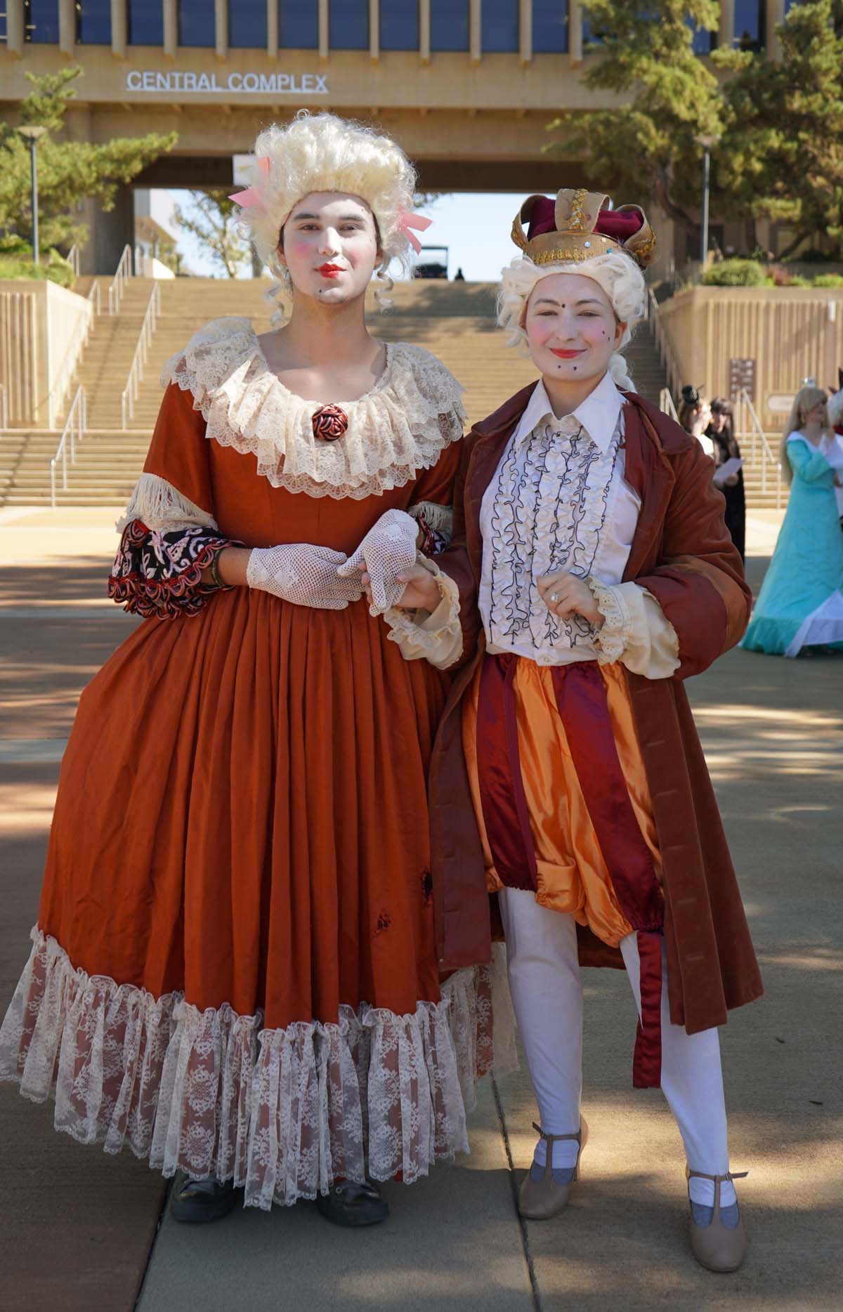 Students in costume at Halloween-themed Club Rush.