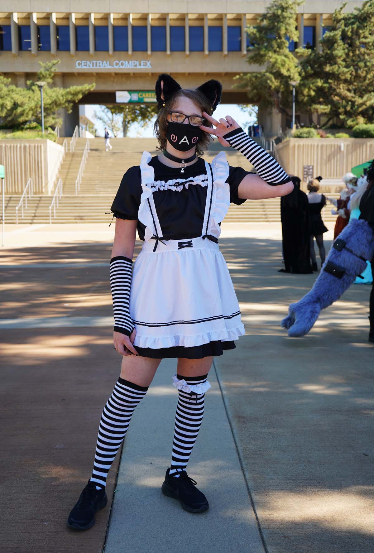 Students in costume at Halloween-themed Club Rush.