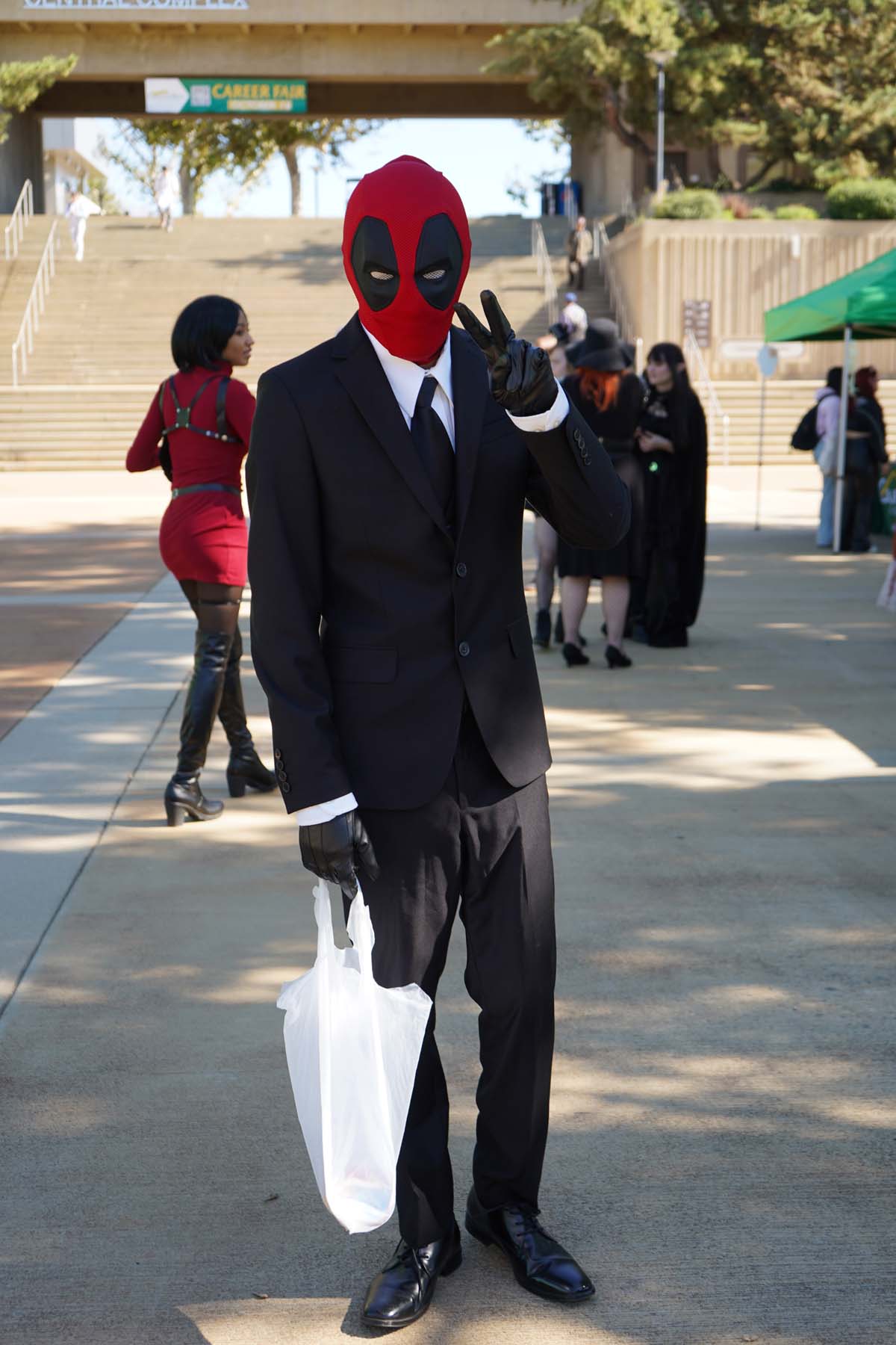 Students in costume at Halloween-themed Club Rush.