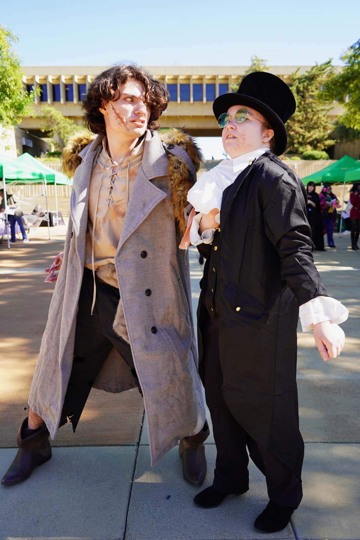 Students in costume at Halloween-themed Club Rush.