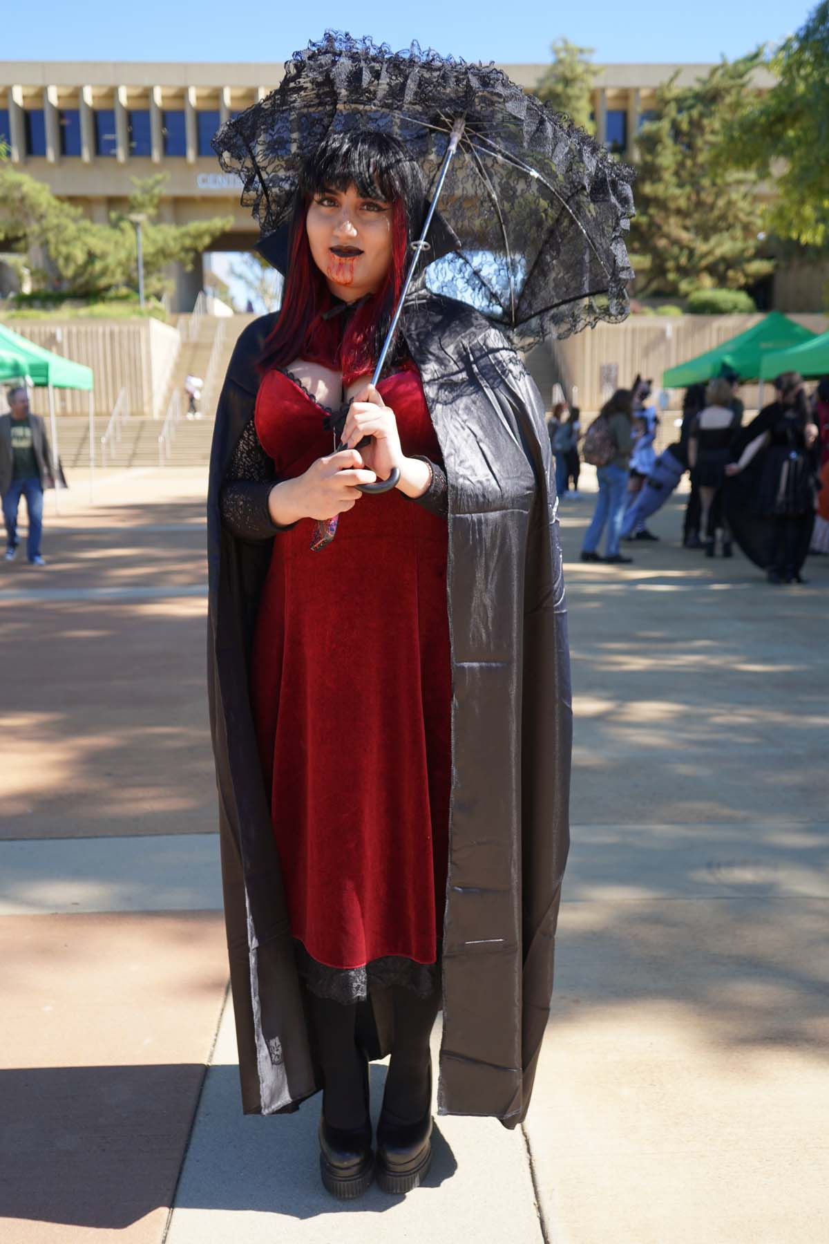 Students in costume at Halloween-themed Club Rush.