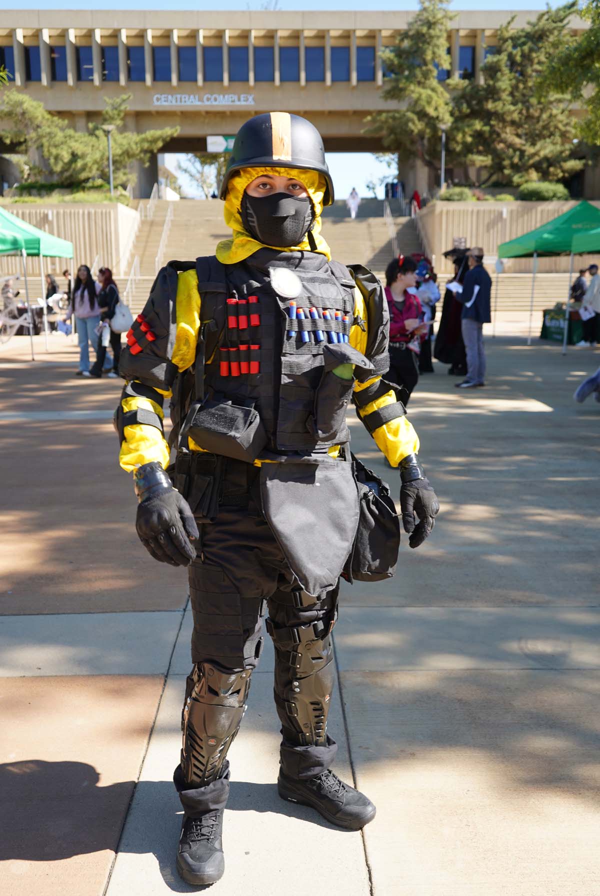 Students in costume at Halloween-themed Club Rush.