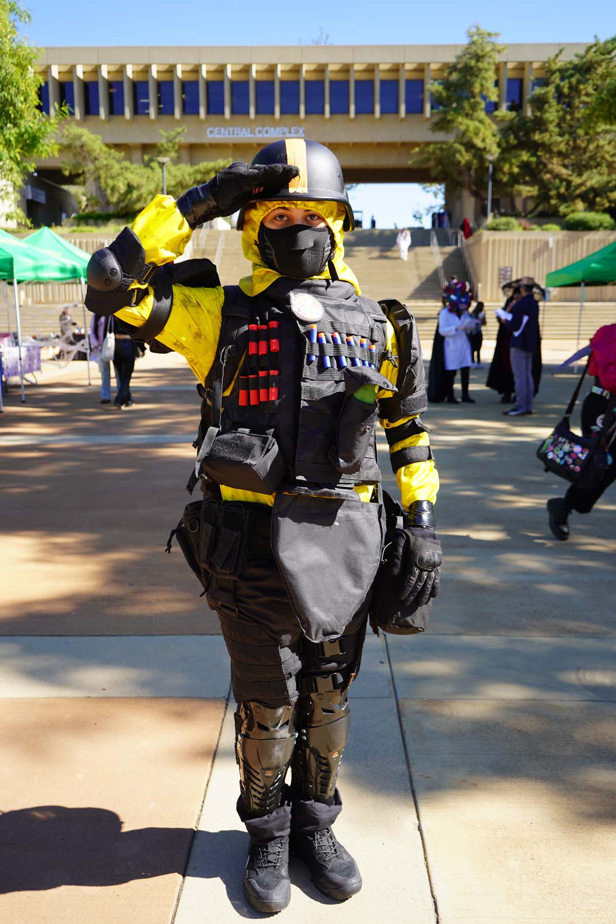 Students in costume at Halloween-themed Club Rush.