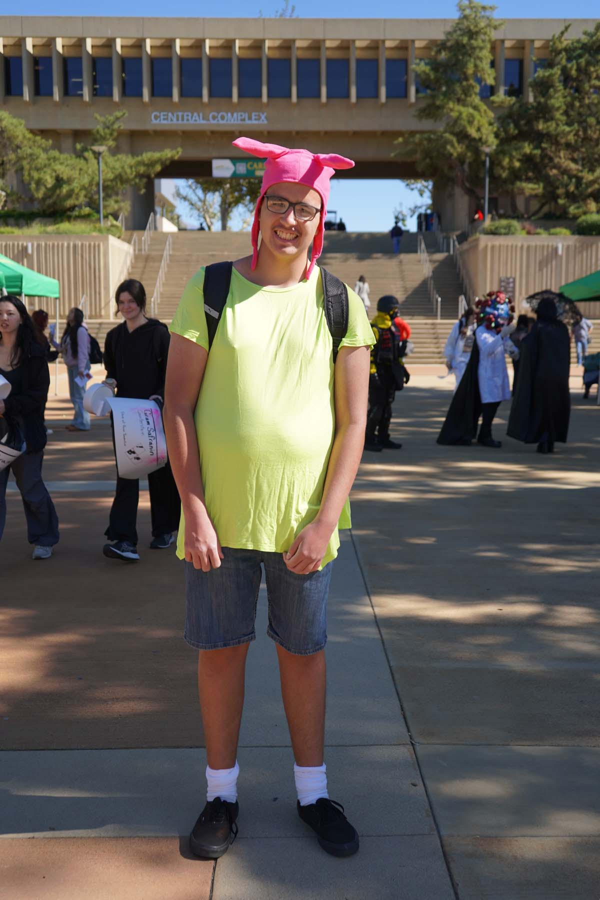 Students in costume at Halloween-themed Club Rush.