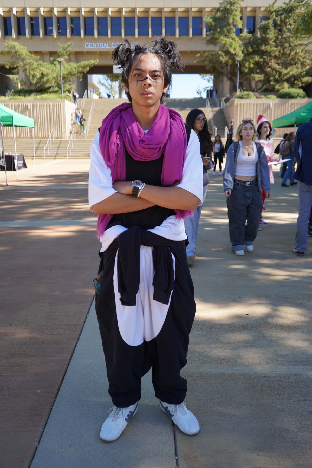 Students in costume at Halloween-themed Club Rush.