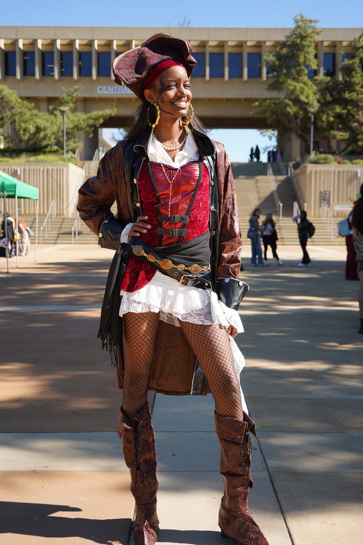 Students in costume at Halloween-themed Club Rush.