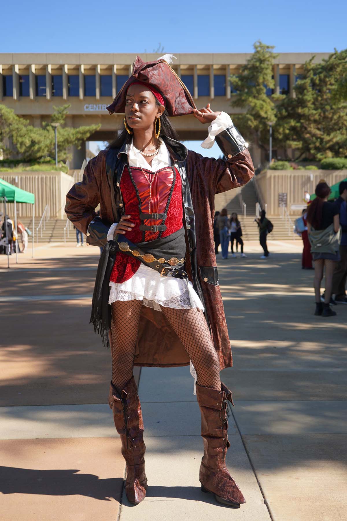 Students in costume at Halloween-themed Club Rush.