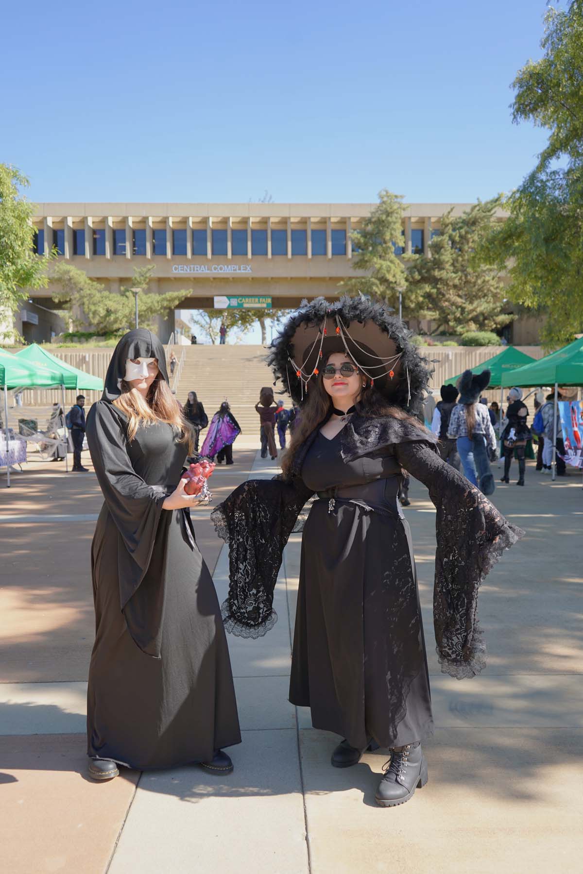 Students in costume at Halloween-themed Club Rush.