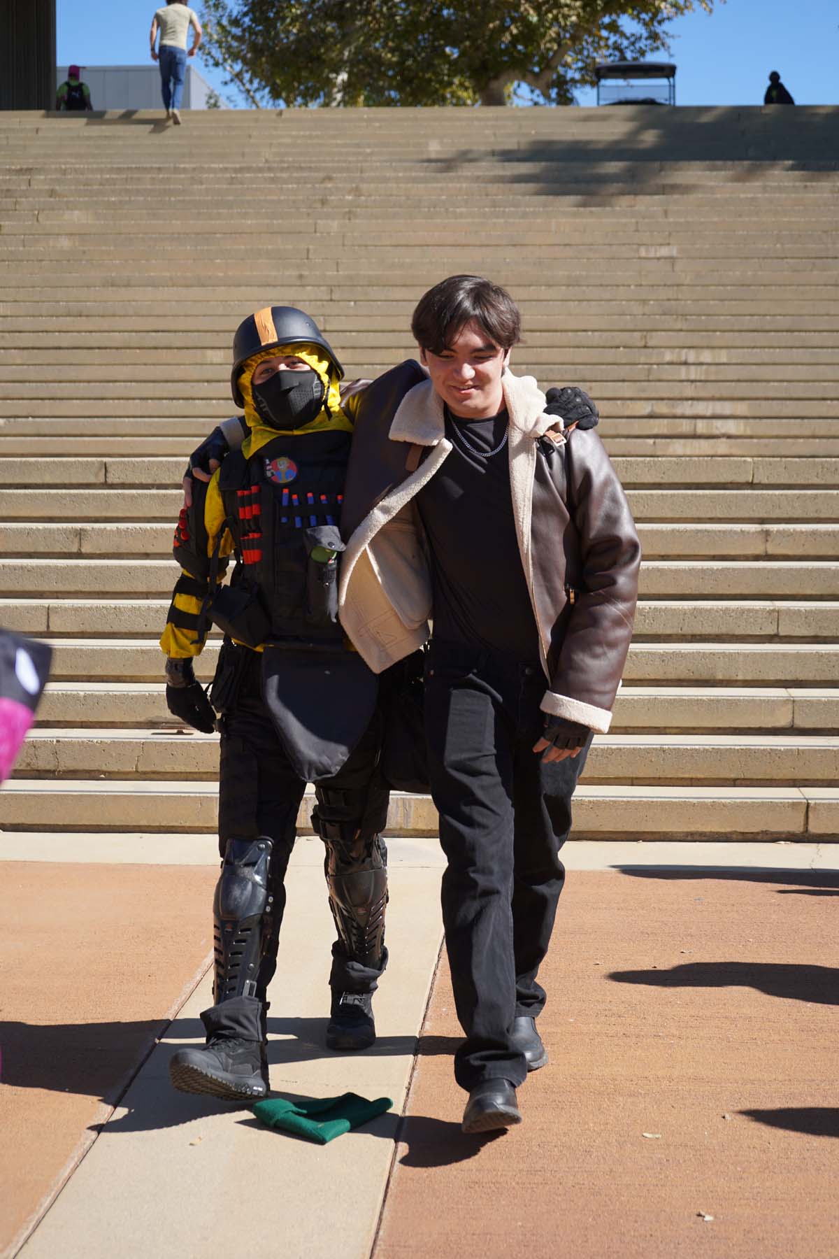 Students in costume at Halloween-themed Club Rush.