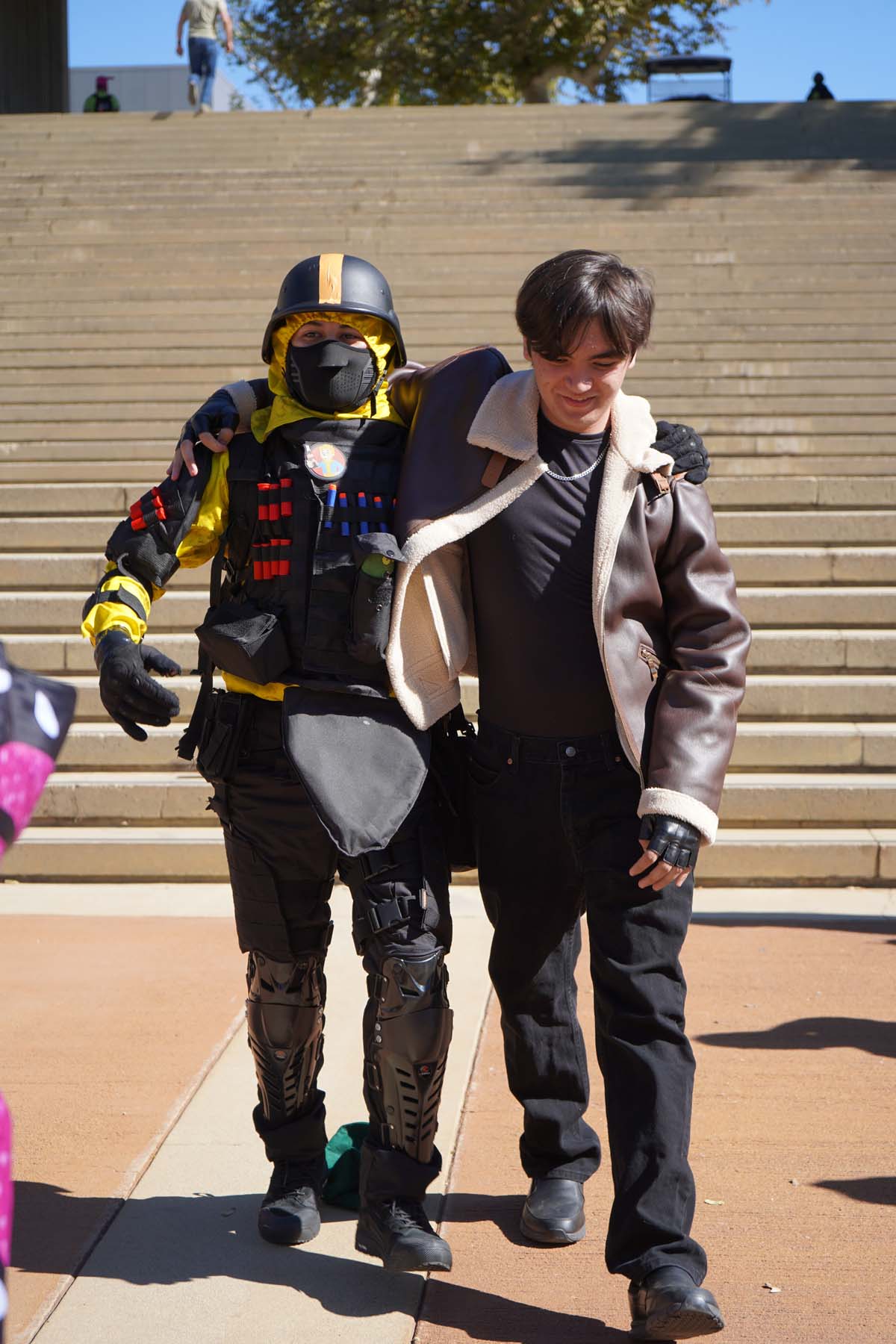 Students in costume at Halloween-themed Club Rush.