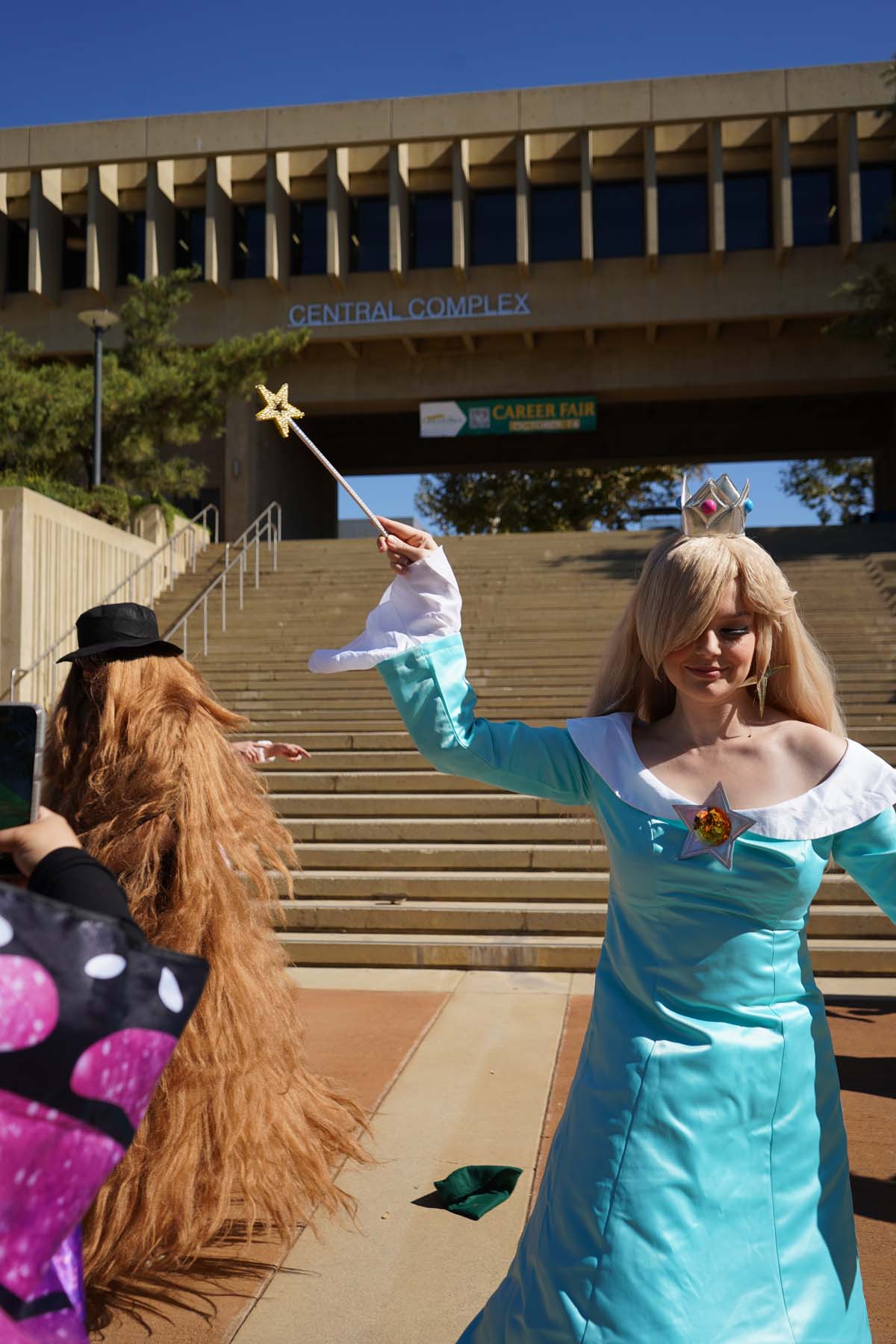 Students in costume at Halloween-themed Club Rush.