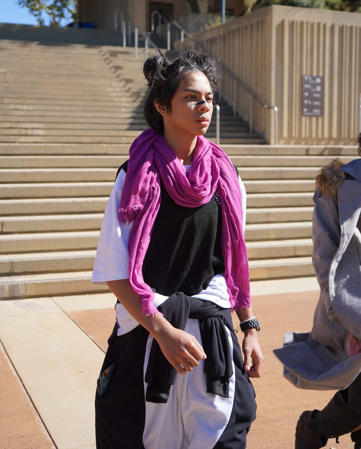 Students in costume at Halloween-themed Club Rush.