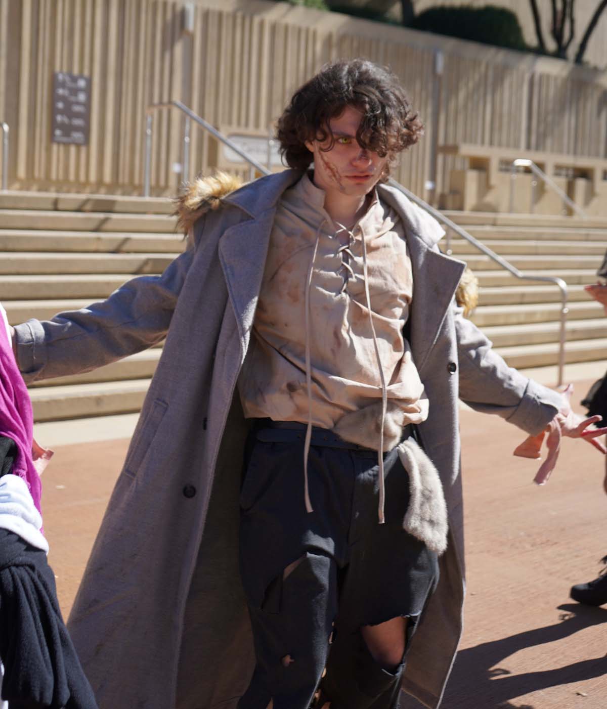 Students in costume at Halloween-themed Club Rush.