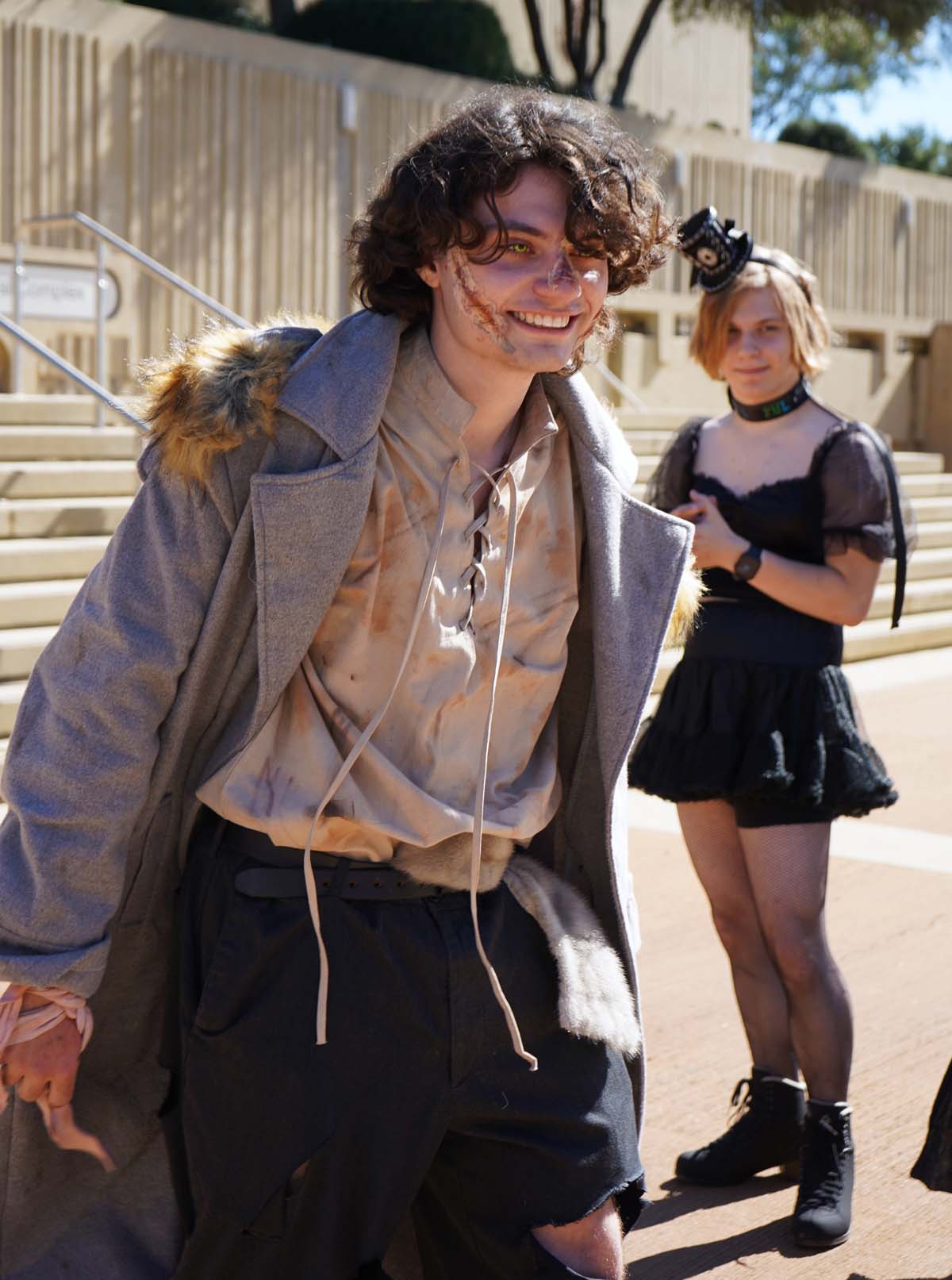 Students in costume at Halloween-themed Club Rush.